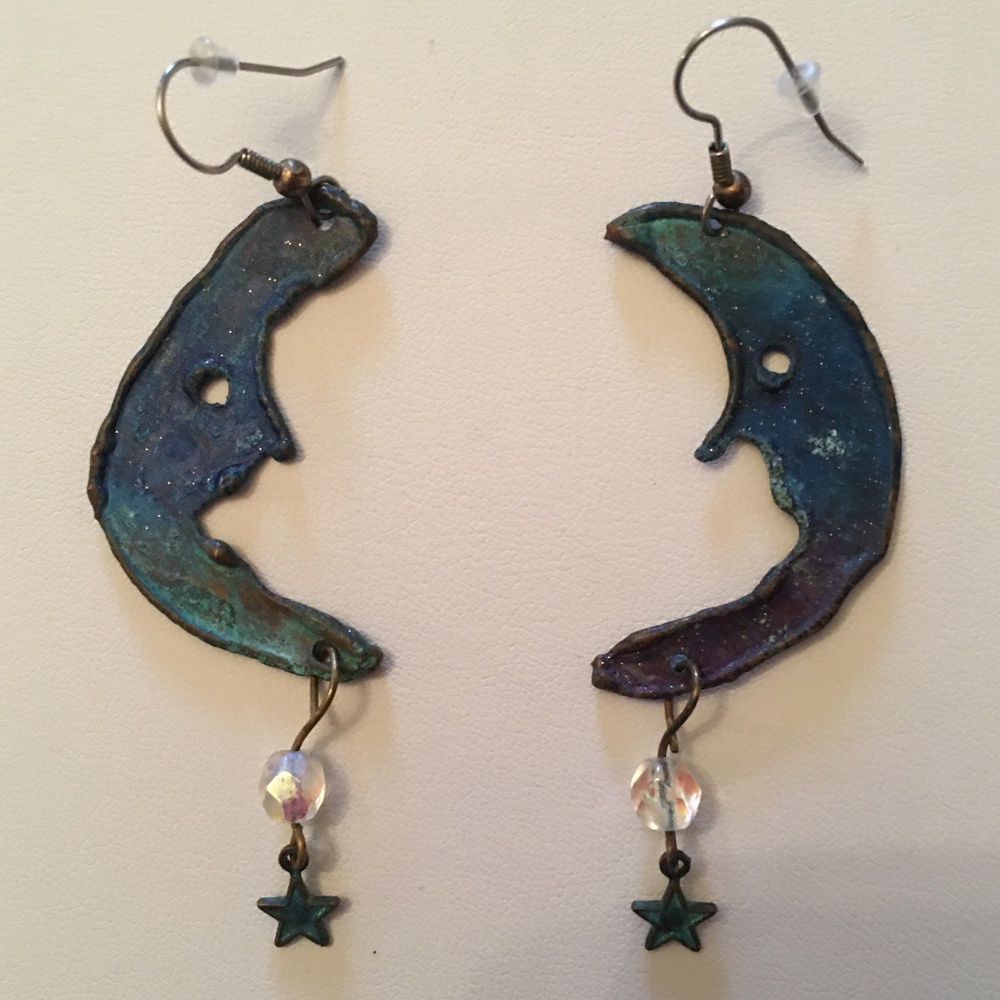 HOSt PICK! Crescent Moon Drop Earrings